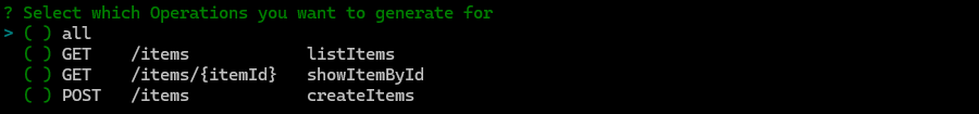 open api generator cmd methods