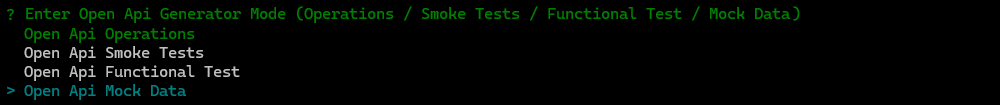 open api generator cmd mock