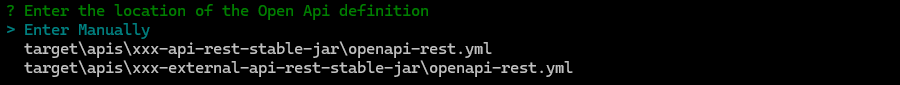 open api generator cmd api manual