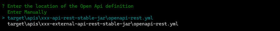 open api generator cmd api