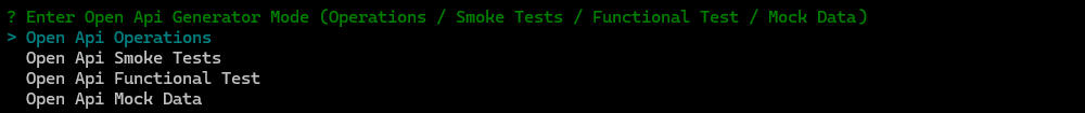 open api generator cmd operations
