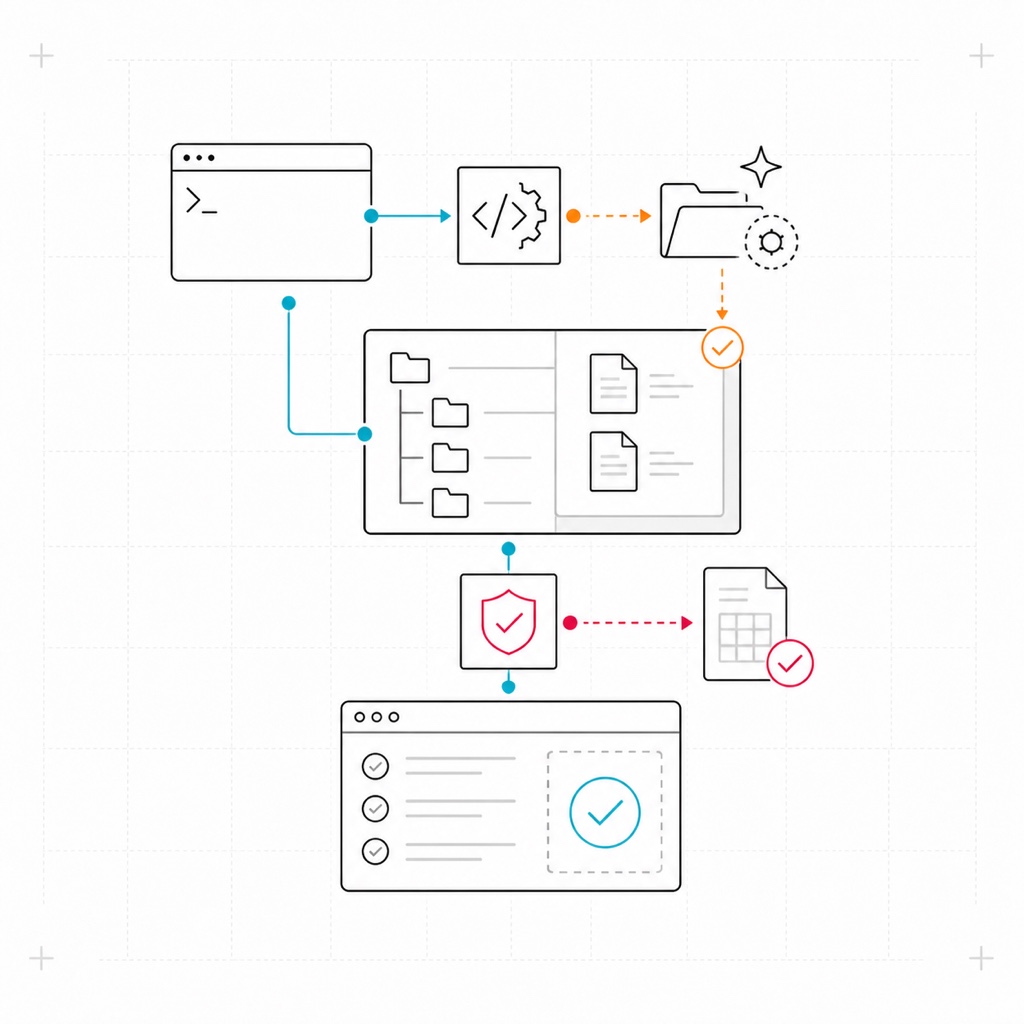 Command generating and validating a ready-to-run Karate test module