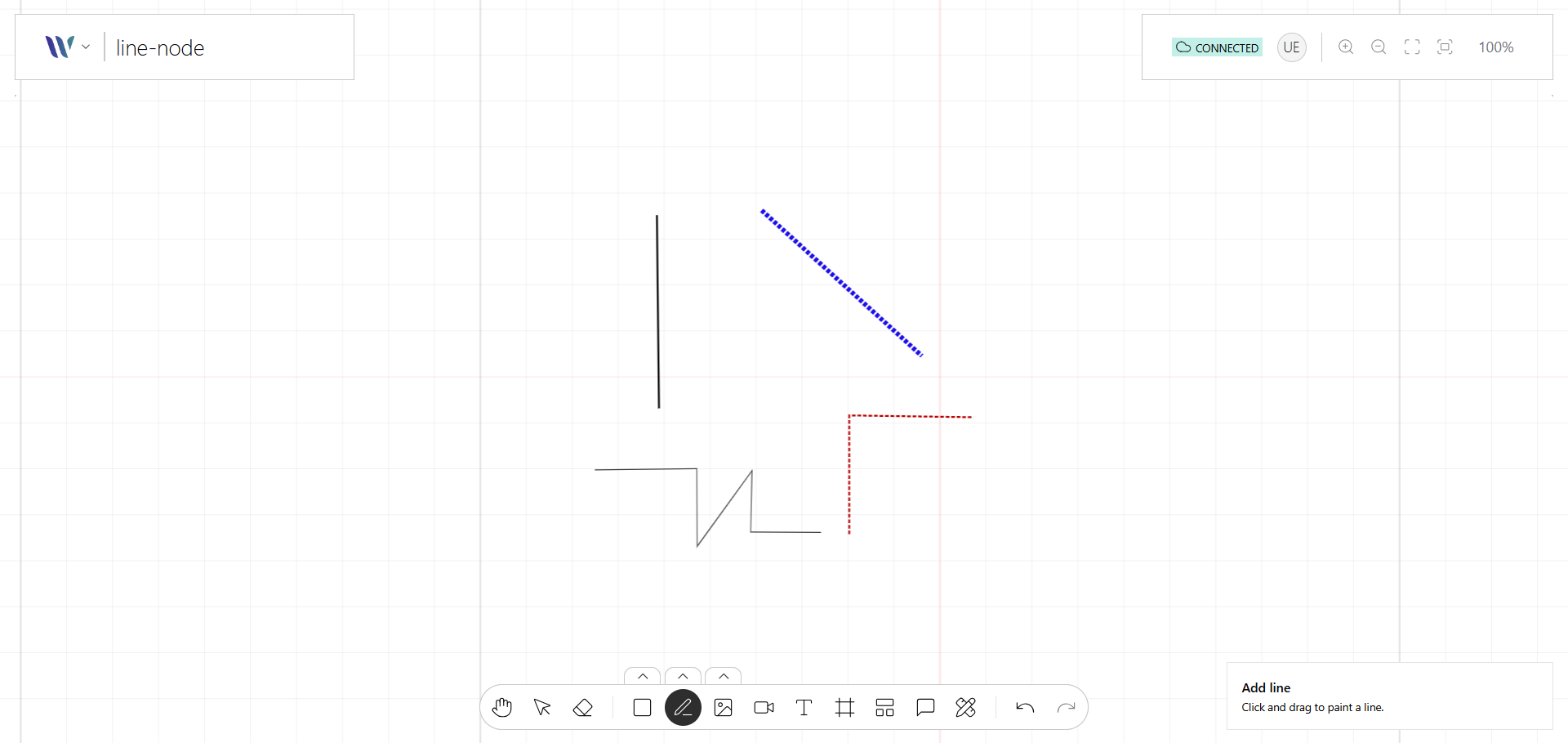 Line on Weave.js showcase