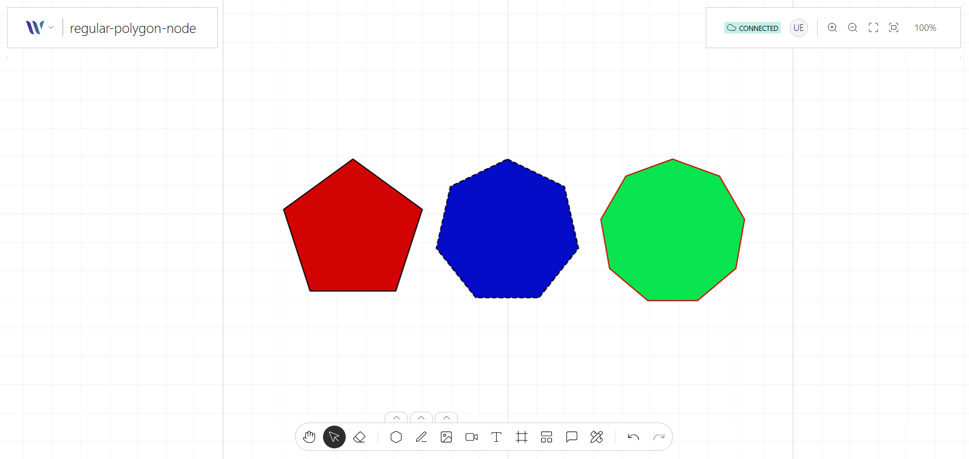 Regular Polygon on Weave.js showcase