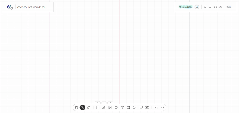Comment Renderer plugin on use on the Weave.js showcase